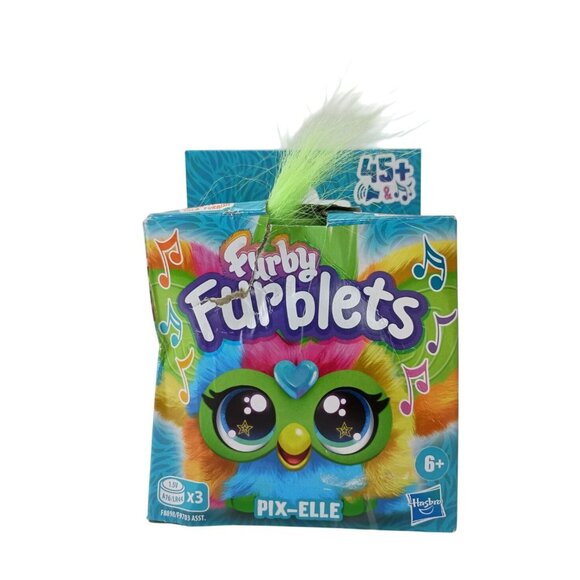 Furby Furblets PIX-ELLE Electronic Mini Plush Toy Keychain Music Furbish Phases! - Picture 8 of 10